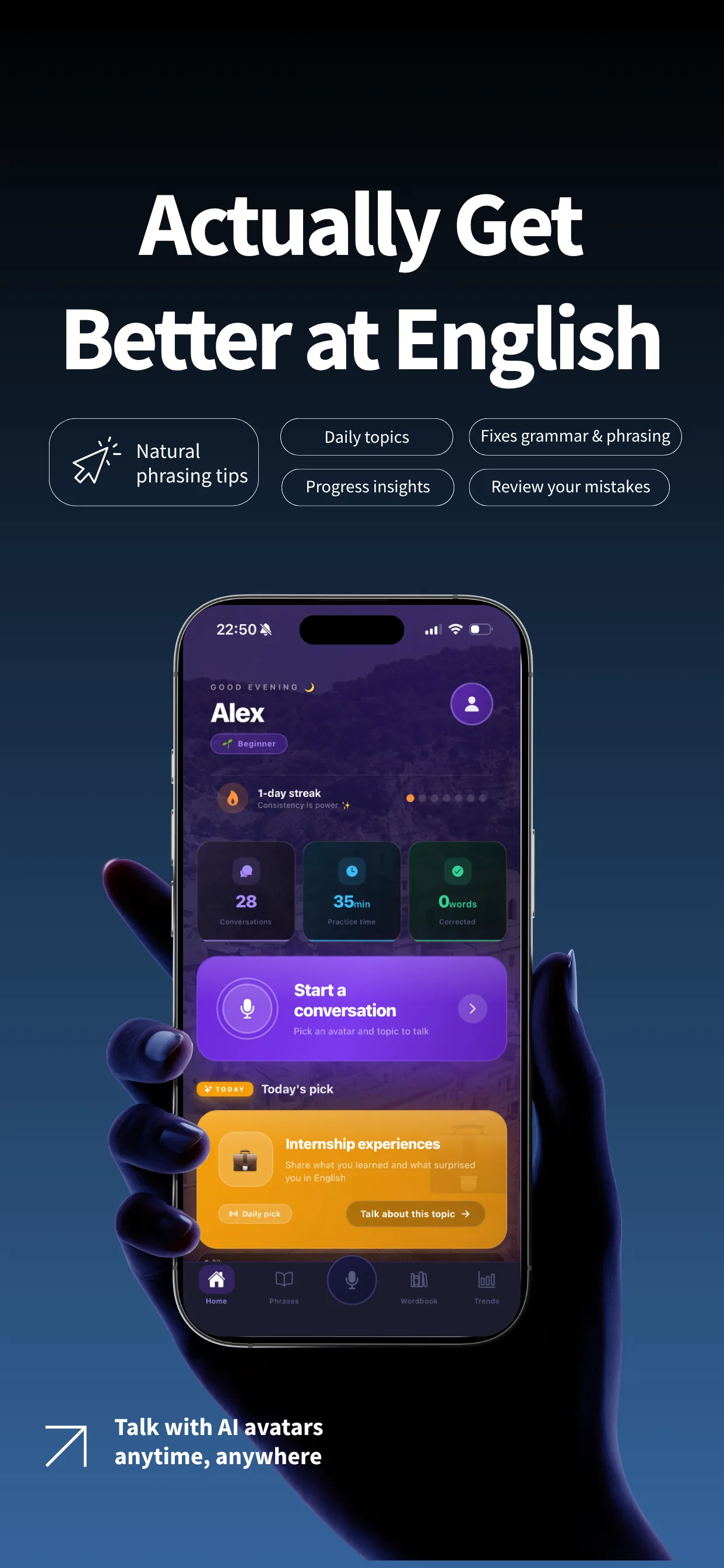 Home screen